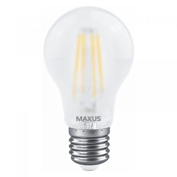 Лампа світлодіодна Maxus 1-MFM-762 потужністю 8W з серії Filament. Типорозмір — A60 з цоколем E27, температура кольору — 4100K