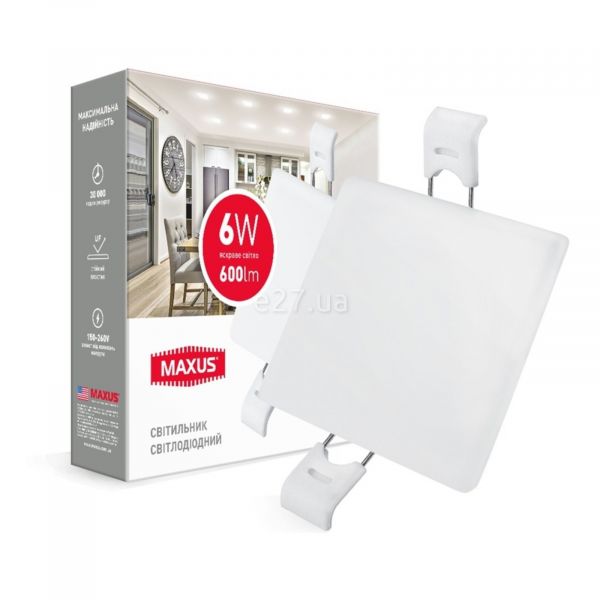 Точковий світильник Maxus 1-MSP-0641-S Slim Panel Edge