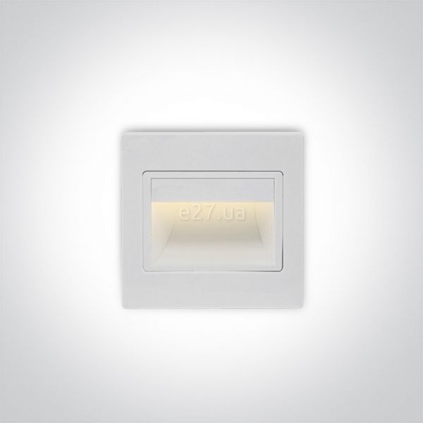 Настенный светильник One Light 68007/W/W Indoor Square Wall Recessed
