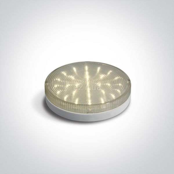 Лампа світлодіодна One Light 9F01/W потужністю 1.5W. Типорозмір — GX53 з цоколем GX53, температура кольору — 3000K
