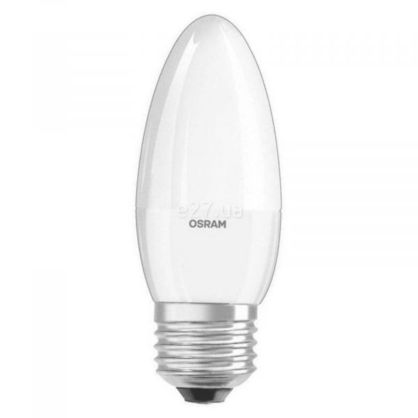 Лампа світлодіодна Osram 4058075134232 потужністю 6.5W з серії LED Star. Типорозмір — B35 з цоколем E27, температура кольору — 3000K