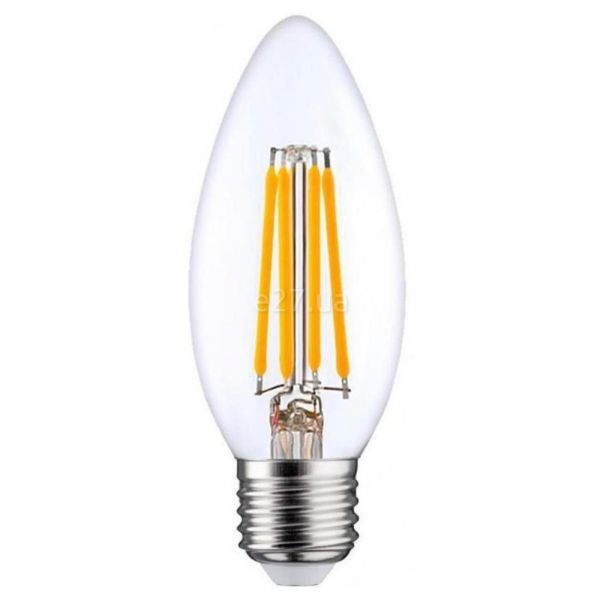 Лампа светодиодная Osram 4058075212398 мощностью 5W из серии LED Star Filament. Типоразмер — B35 с цоколем E27, температура цвета — 2700K