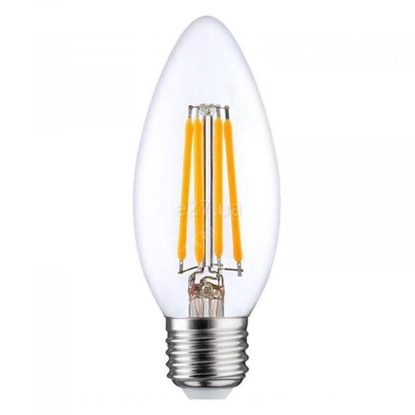 Лампа светодиодная Osram 4058075212428 мощностью 5W из серии LED Star Filament. Типоразмер — B35 с цоколем E27, температура цвета — 4000K