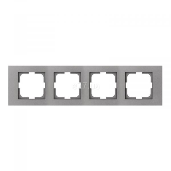 Рамка 4 поста Ovivo 400-130000-228 Grano Metallic