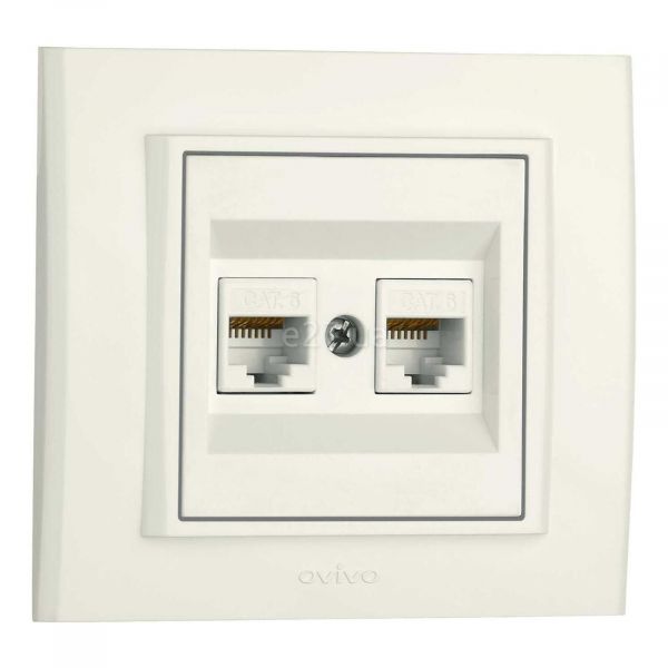 Розетка комп'ютерна Ovivo 401-010300-230 Mina Natural