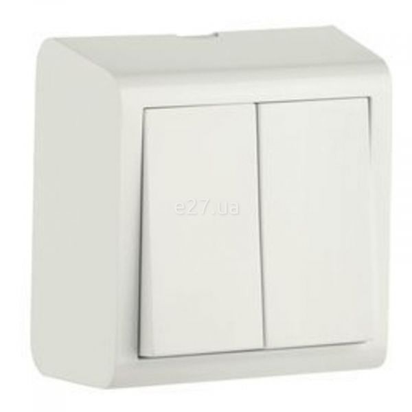 Вимикач 2-клавішний Ovivo 402-010000-202 Nivo