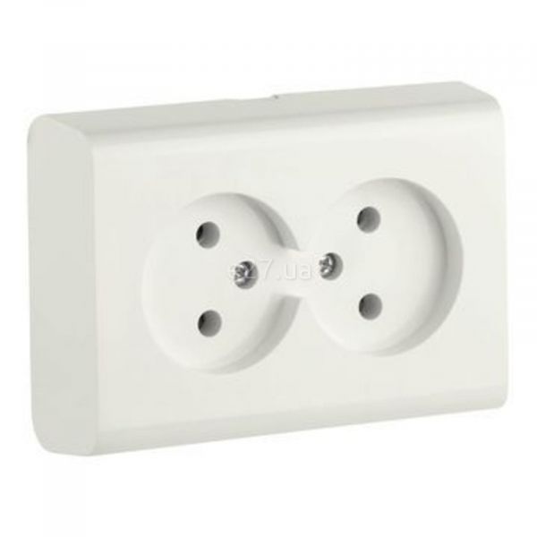 Розетка двойная 220В Ovivo 402-010000-908 Nivo
