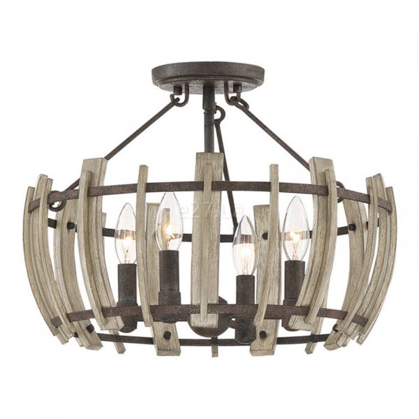 Люстра Quoizel QZ-WOOD-HOLLOW-SF WOOD HOLLOW