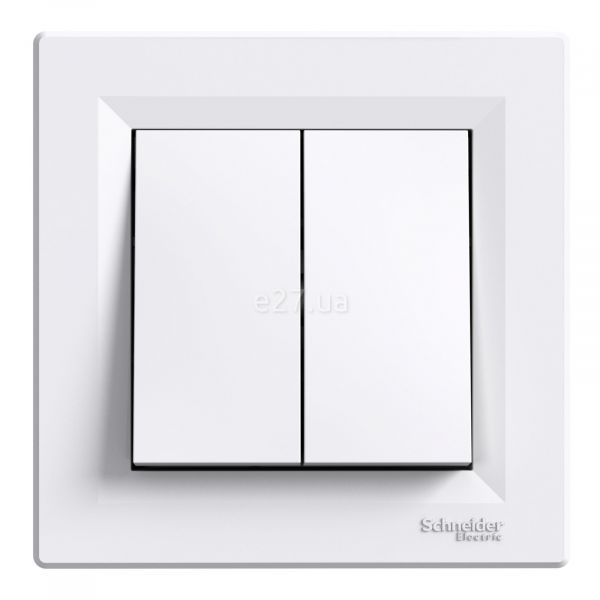 Вимикач 2-клавішний Schneider Electric EPH0300121 Asfora