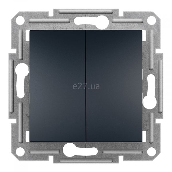Вимикач 2-клавішний Schneider Electric EPH0300171 Asfora