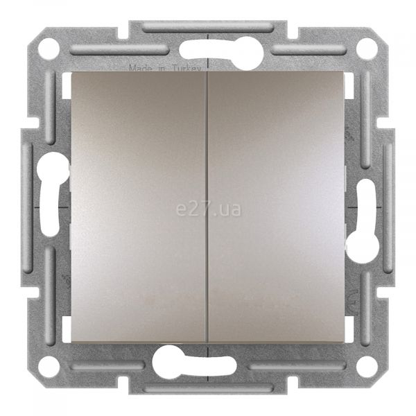 Вимикач без фіксації 2-клавішний Schneider Electric EPH1100169 Asfora