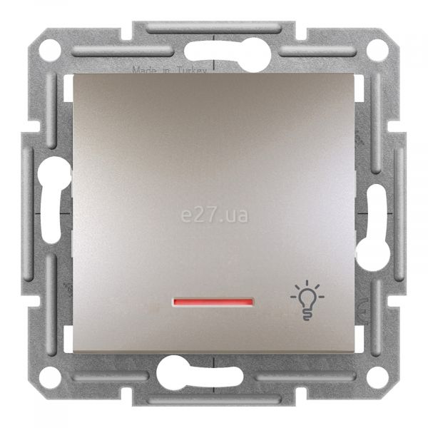 Вимикач без фіксації 1-клавішний Schneider Electric EPH1800169 Asfora