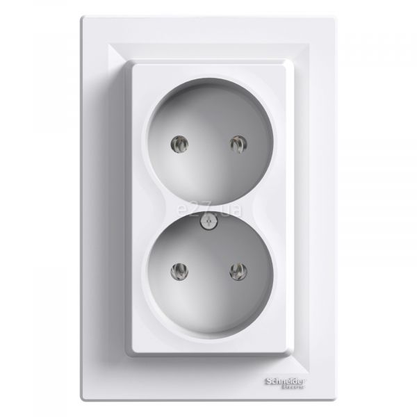 Розетка подвійна 220В Schneider Electric EPH9700121 Asfora