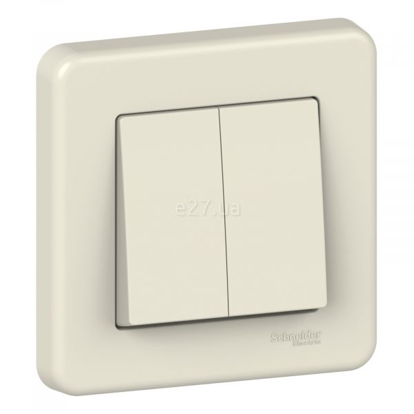 Перемикач прохідний 2-клавішний Schneider Electric LNA0600323 Leona