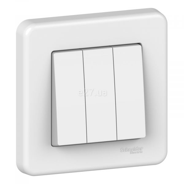 Вимикач 3-клавішний Schneider Electric LNA2100321 Leona