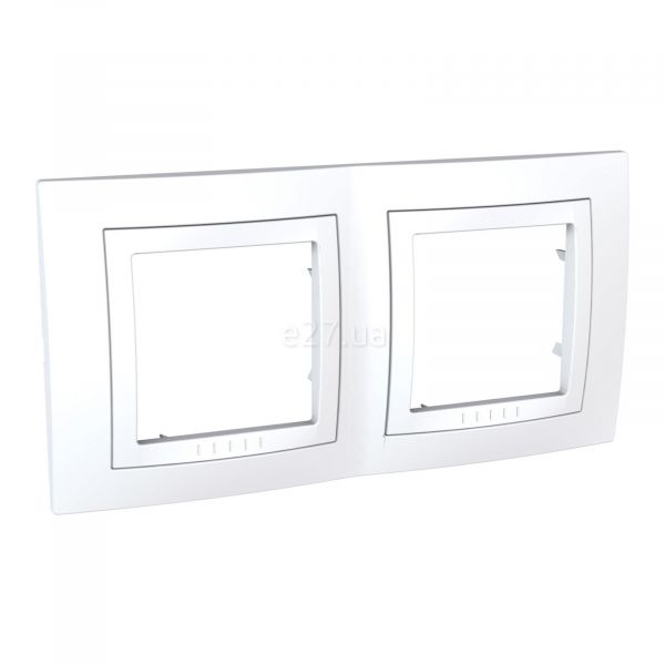 Рамка 2 поста Schneider Electric MGU2.004.18 Unica Basic