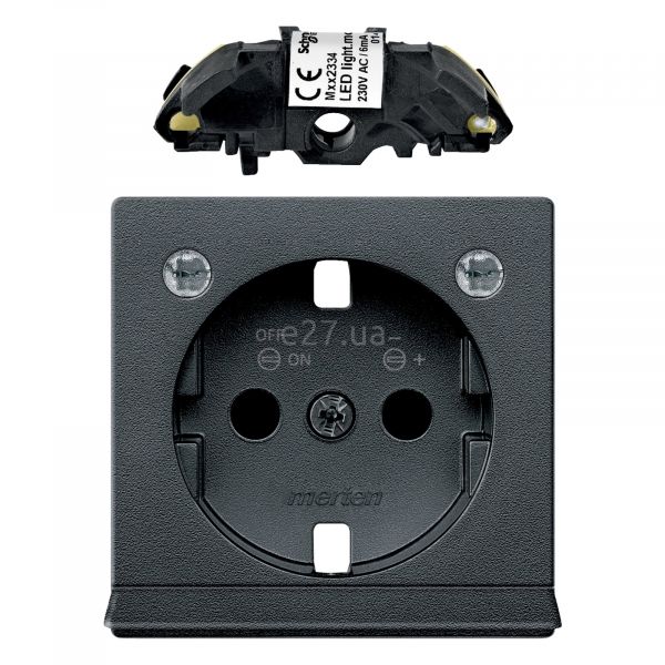 Лицевая панель розетки 220В Schneider Electric MTN2334-0414 Merten System M