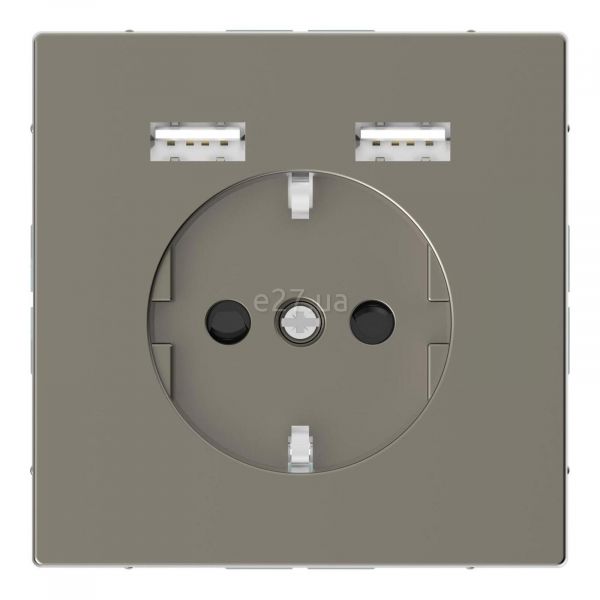 Розетка 220В з USB Schneider Electric MTN2366-6050 Merten D-Life