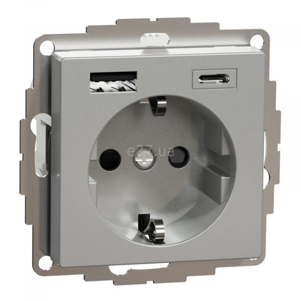 Розетка 220В с USB Schneider Electric MTN2367-0460 Merten System M