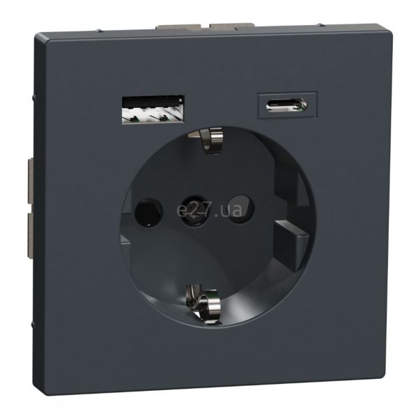 Розетка 220В з USB Schneider Electric MTN2367-6034 Merten D-Life