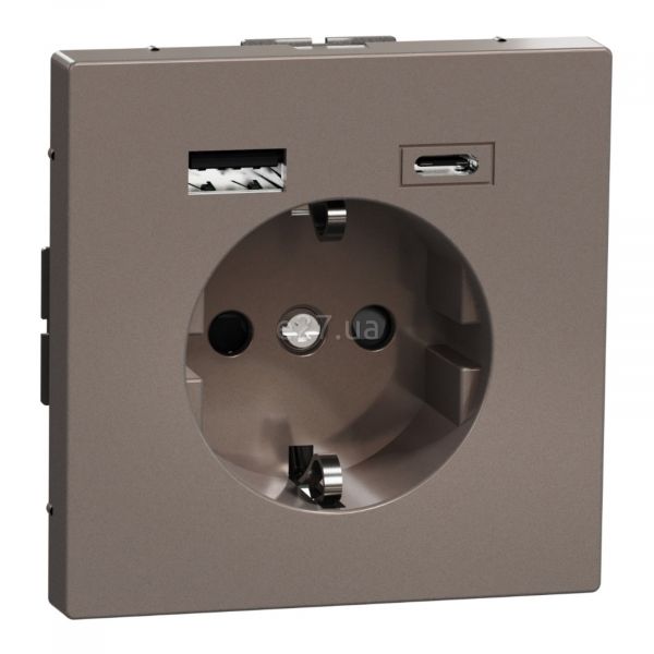 Розетка 220В з USB Schneider Electric MTN2367-6052 Merten D-Life
