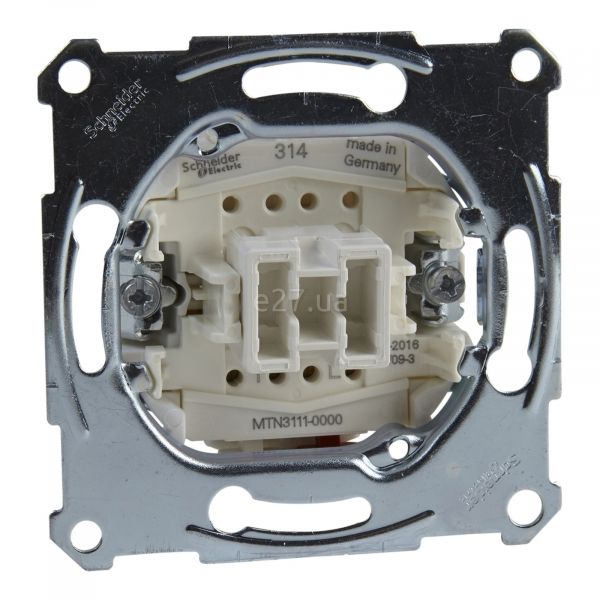 Вимикач 1-клавішний Schneider Electric MTN3111-0000 Merten QuickFlex