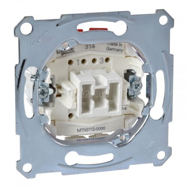 Вимикач 1-клавішний Schneider Electric MTN3112-0000 Merten QuickFlex