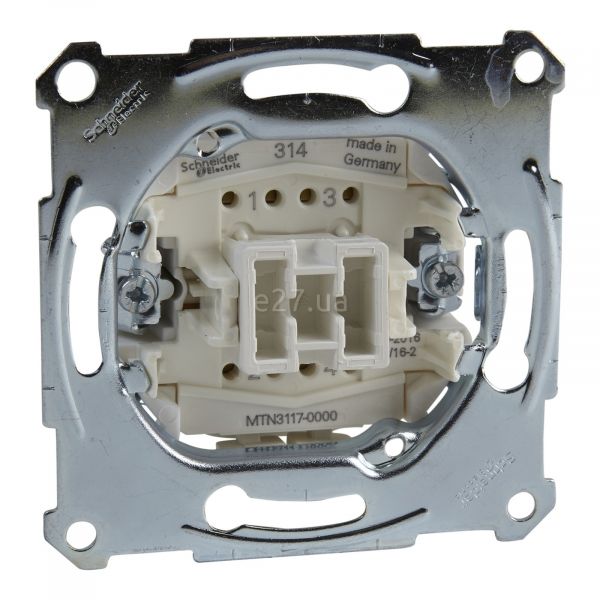 Перемикач перехресний 1-клавішний Schneider Electric MTN3117-0000 Merten QuickFlex