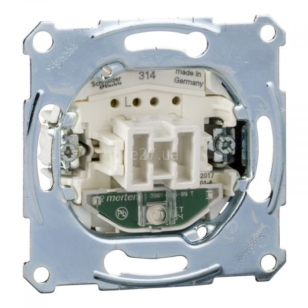 Перемикач прохідний 1-клавішний Schneider Electric MTN3136-0000 Merten QuickFlex