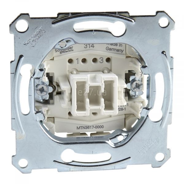 Перемикач перехресний 1-клавішний Schneider Electric MTN3617-0000 Merten QuickFlex
