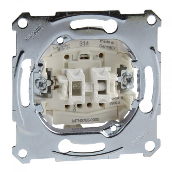 Вимикач для жалюзі Schneider Electric MTN3755-0000 Merten QuickFlex