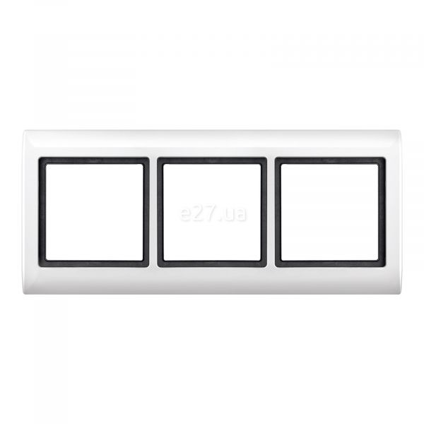 Рамка 3 поста Schneider Electric MTN400319 Merten Aquadesign