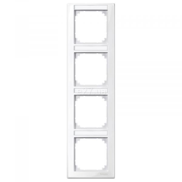 Рамка 4 поста вертикальная Schneider Electric MTN470419 Merten System M-Smart