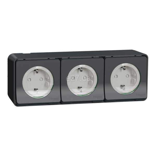 Розетка потрійна 220В Schneider Electric MUR36038 Mureva Styl