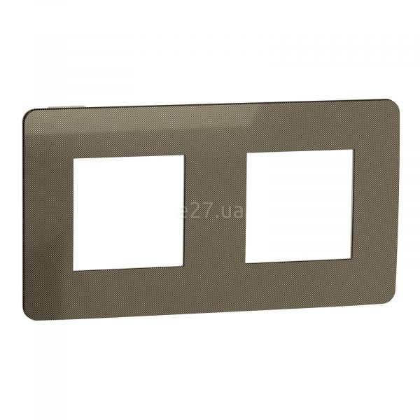 Рамка 2 поста Schneider Electric NU280451 Unica New Studio Metal