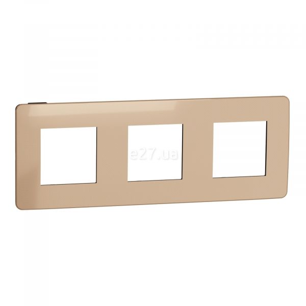 Рамка 3 поста Schneider Electric NU280658 Unica New Studio Metal
