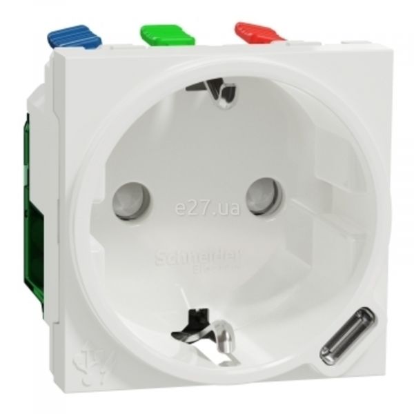 Розетка 220В с USB Schneider Electric NU301718 Unica New