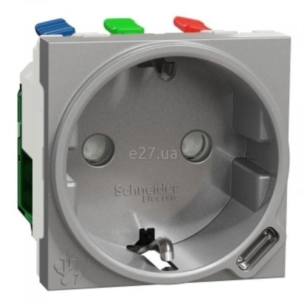 Розетка 220В с USB Schneider Electric NU301730 Unica New