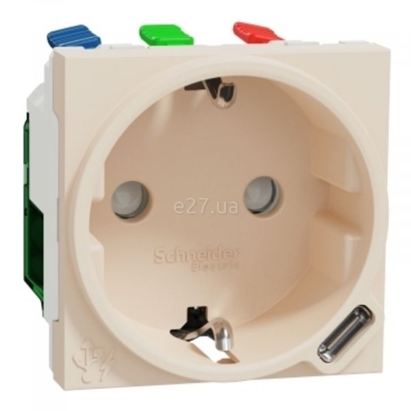 Розетка 220В с USB Schneider Electric NU301744 Unica New