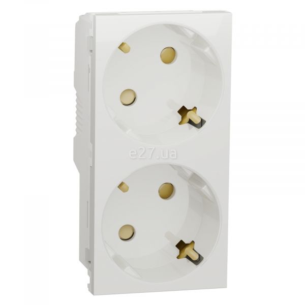 Розетка двойная 220В Schneider Electric NU306718A Unica New