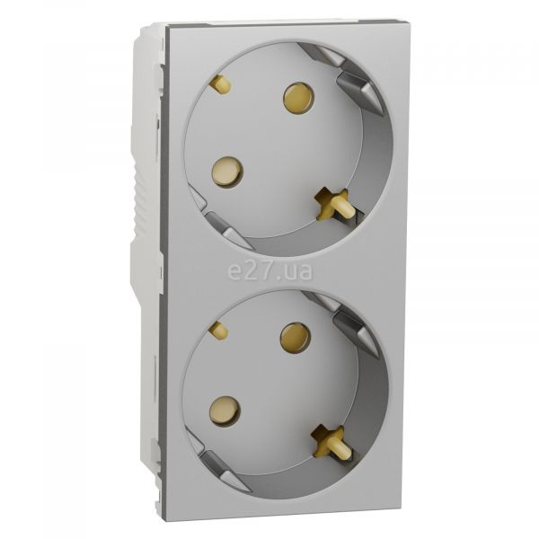 Розетка двойная 220В Schneider Electric NU306730A Unica New