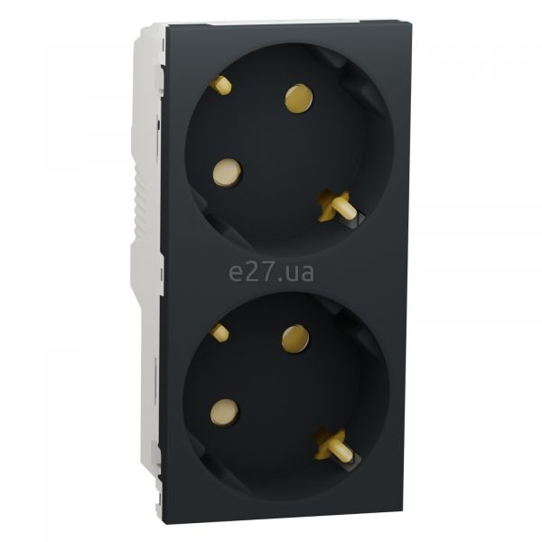 Розетка двойная 220В Schneider Electric NU306754A Unica New