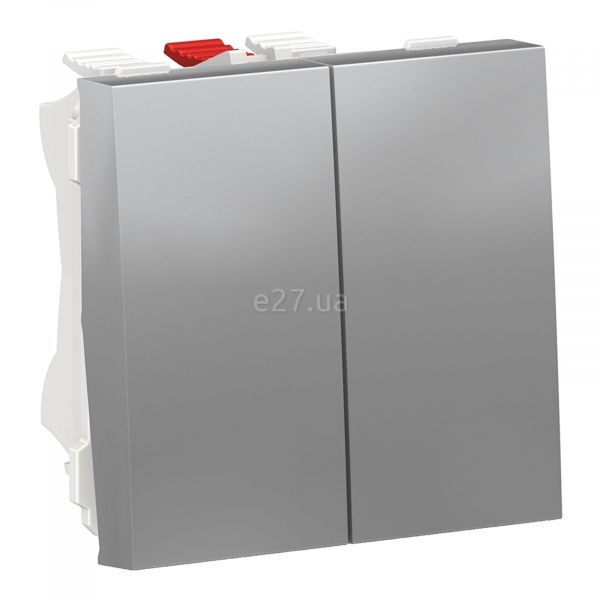 Перемикач прохідний 2-клавішний Schneider Electric NU321330 Unica New