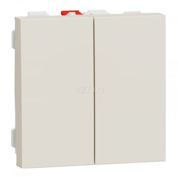 Перемикач прохідний 2-клавішний Schneider Electric NU321344 Unica New Studio