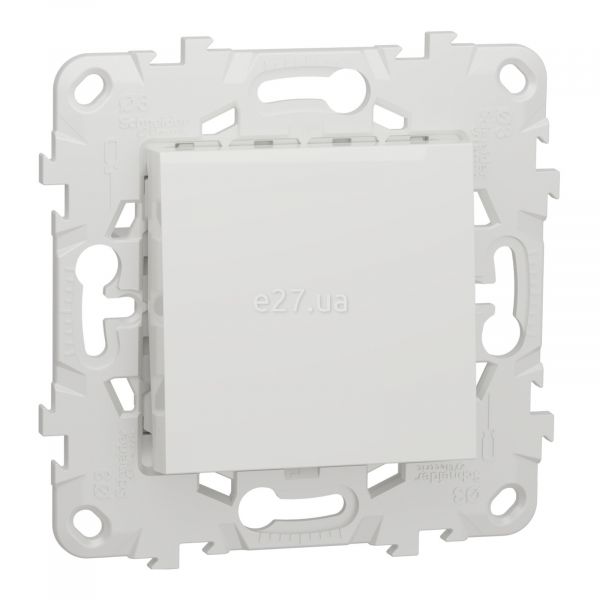 Вимикач без фіксації 1-клавішний Schneider Electric NU520618 Unica New
