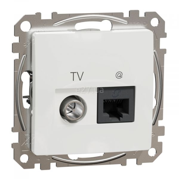 Розетка TV і RJ45 Schneider Electric SDD111469T Sedna Design