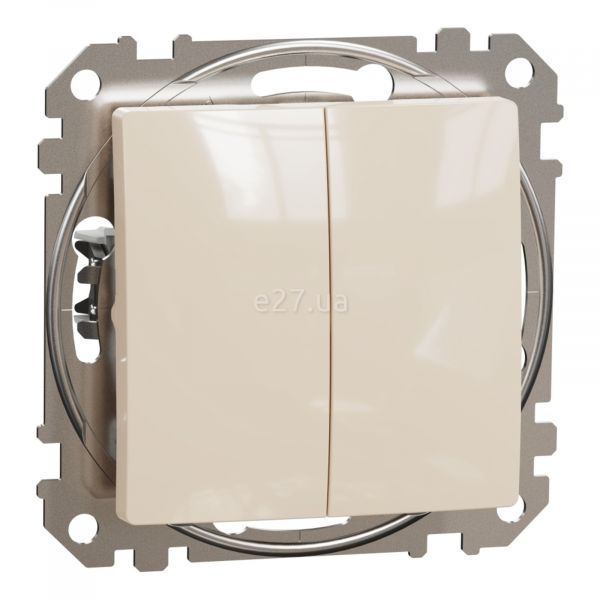 Перемикач прохідний 2-клавішний Schneider Electric SDD112108 Sedna Design