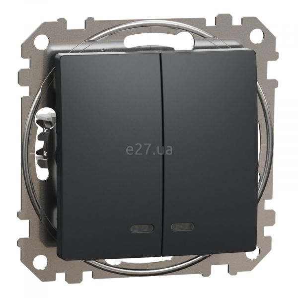 Вимикач 2-клавішний Schneider Electric SDD114105L Sedna Design