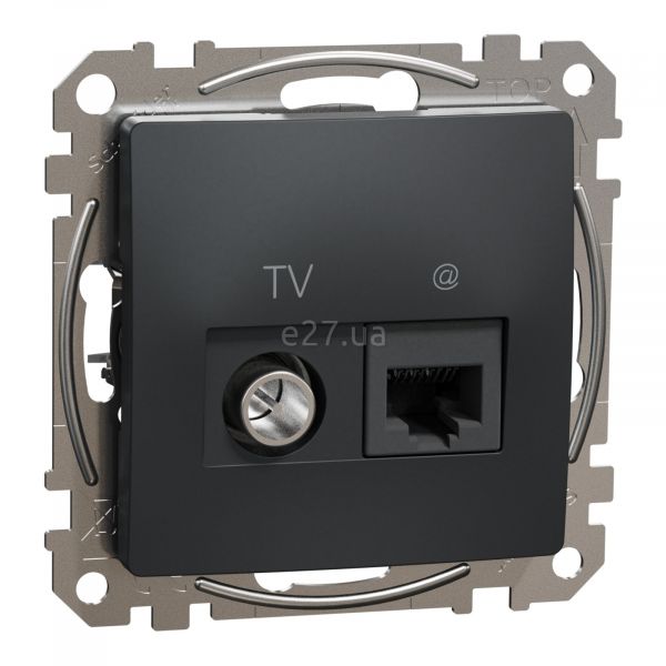 Розетка TV и RJ45 Schneider Electric SDD114469T Sedna Design