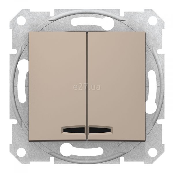 Выключатель 2-клавишный Schneider Electric SDN0300368 Sedna